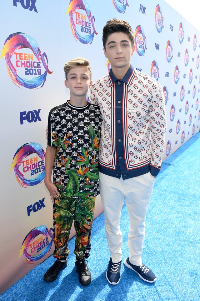 Avi Angel and Asher Angel at teen choice awards 2019