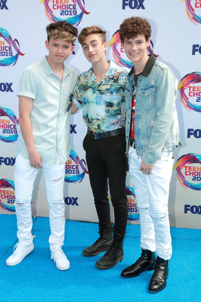 Jacob Sartorius, Johnny Orlando and Hayden Summerall at Teen Choice Awards 2019 