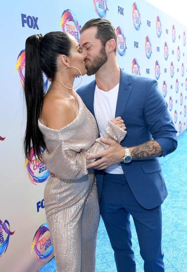 Nikki Bella and Artem Chigvintsev at 2019 teen choice awards