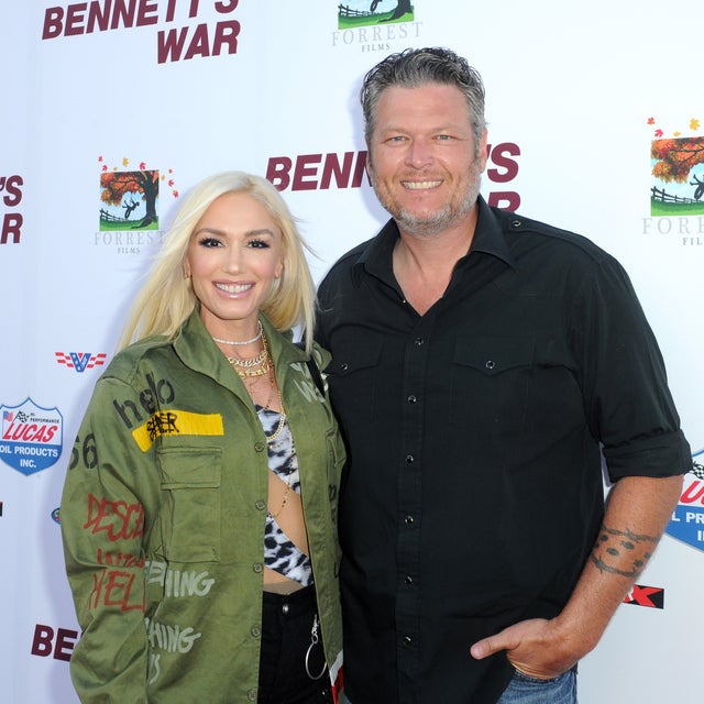 Gwen Stefani and Blake Shelton at "Bennett's War" Los Angeles Premiere at Warner Bros. Studios on August 13