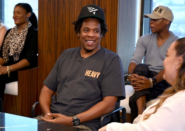 JAY Z at roc nation and nfl parternship announcement