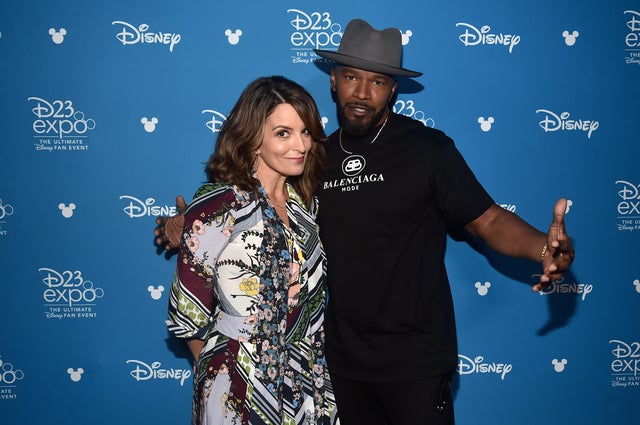 Tina Fey and Jamie Foxx at d23