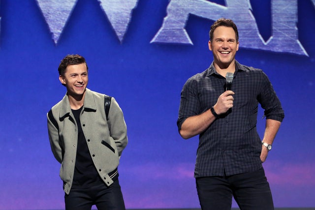 Tom Holland Chris Pratt D23