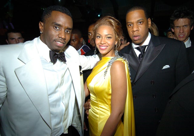 Sean "P. Diddy" Combs, Beyonce and Jay Z at 2004 CFDA Fashion Awards