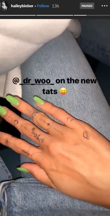 Hailey Bieber's Tattoo Artist Gives A Close Look At The Ink Behind Her Ear