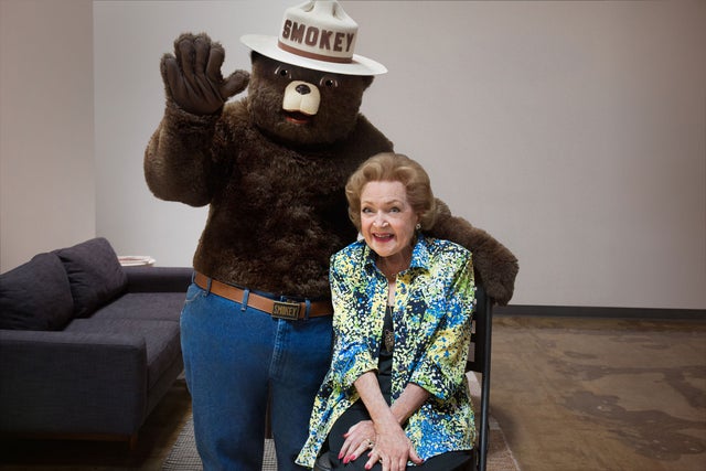 Smokey the Bear and Betty White