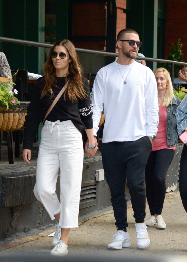 Jessica Biel and Justin Timberlake in nyc on aug 24