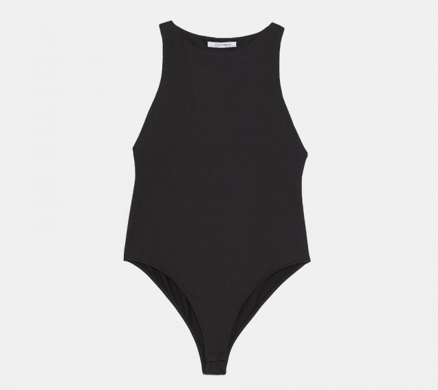 Rosie Huntington-Whiteley owns two of these bargain Zara bodysuits