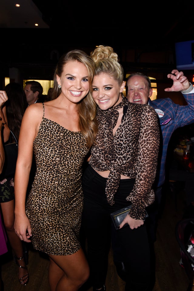 Hannah Brown and Lauren Alaina at dwts afterparty