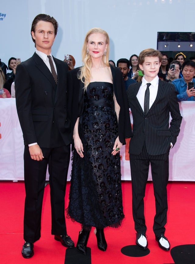 Ansel Elgort, Nicole Kidman and Oakes Fegley at tiff