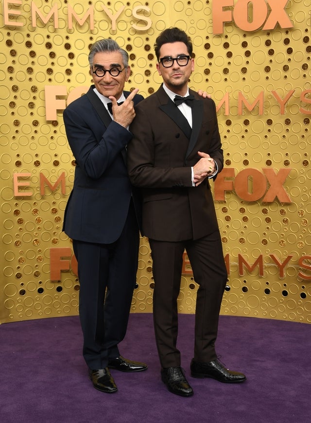 Eugene Levy and Daniel Levy at 2019 emmys