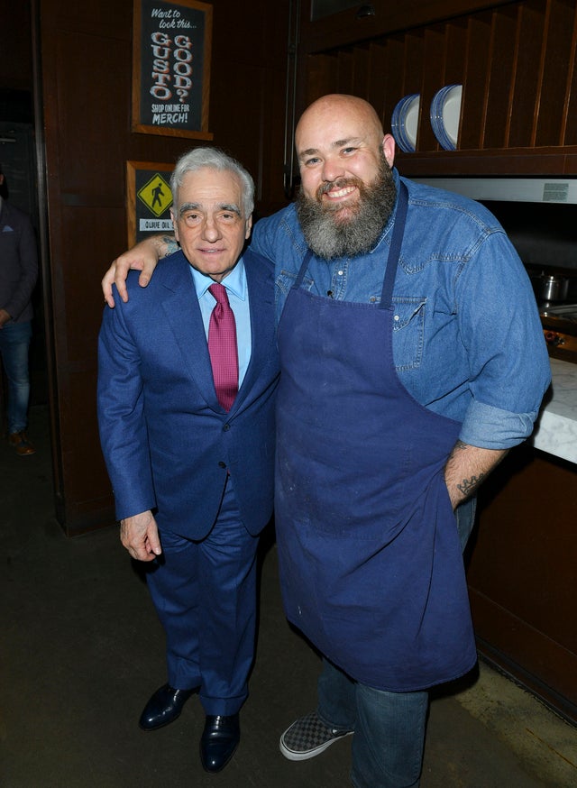 Martin Scorsese and Chef Evan Funke 