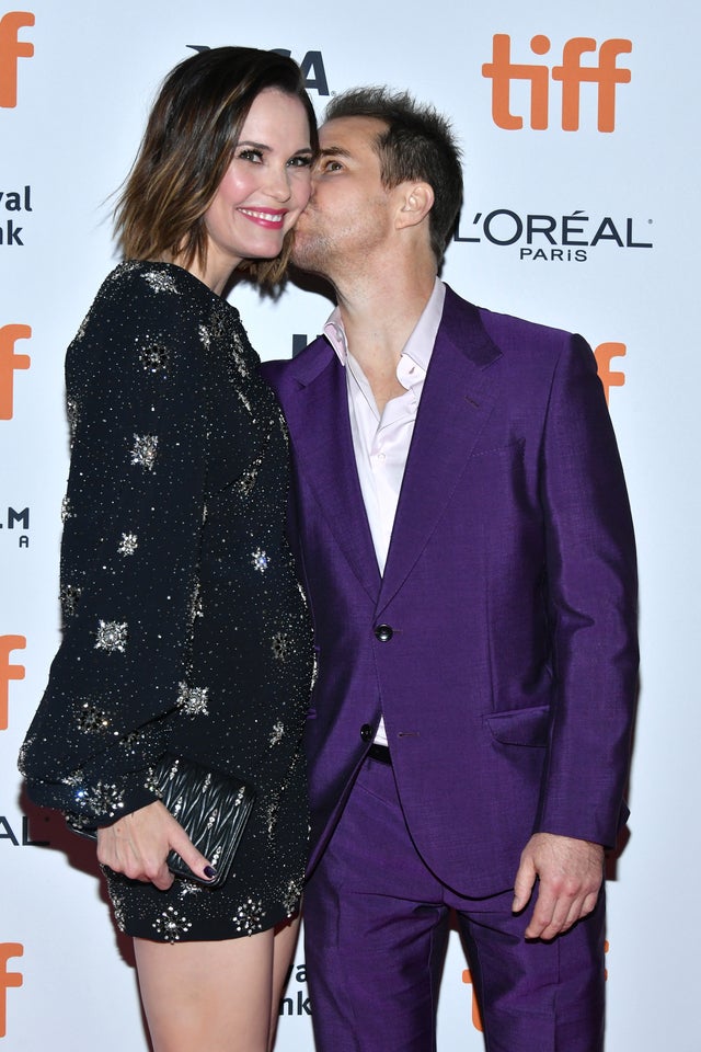 Leslie Bibb and Sam Rockwell at tiff