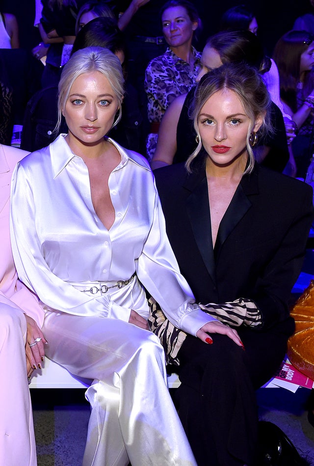 Caroline Vreeland and Leighton Meester at nyfw