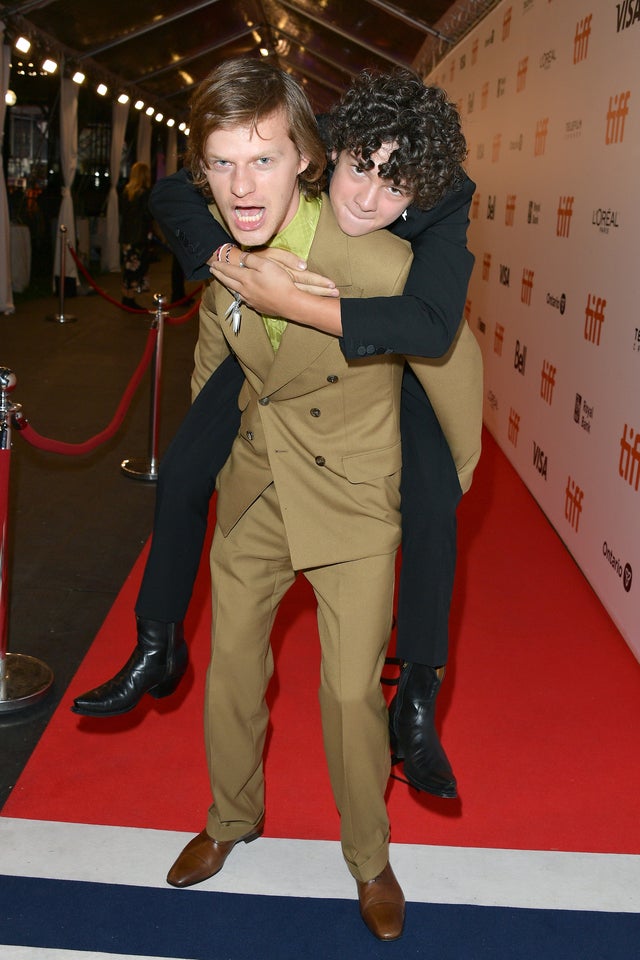 Lucas Hedges and Noah Jupe at tiff