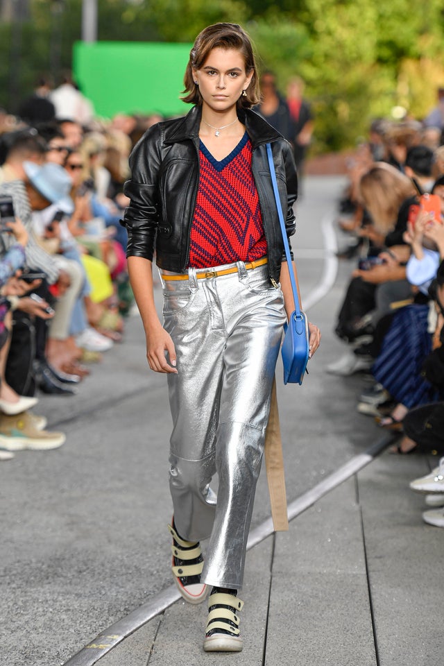 kaia gerber at coach - nyfw