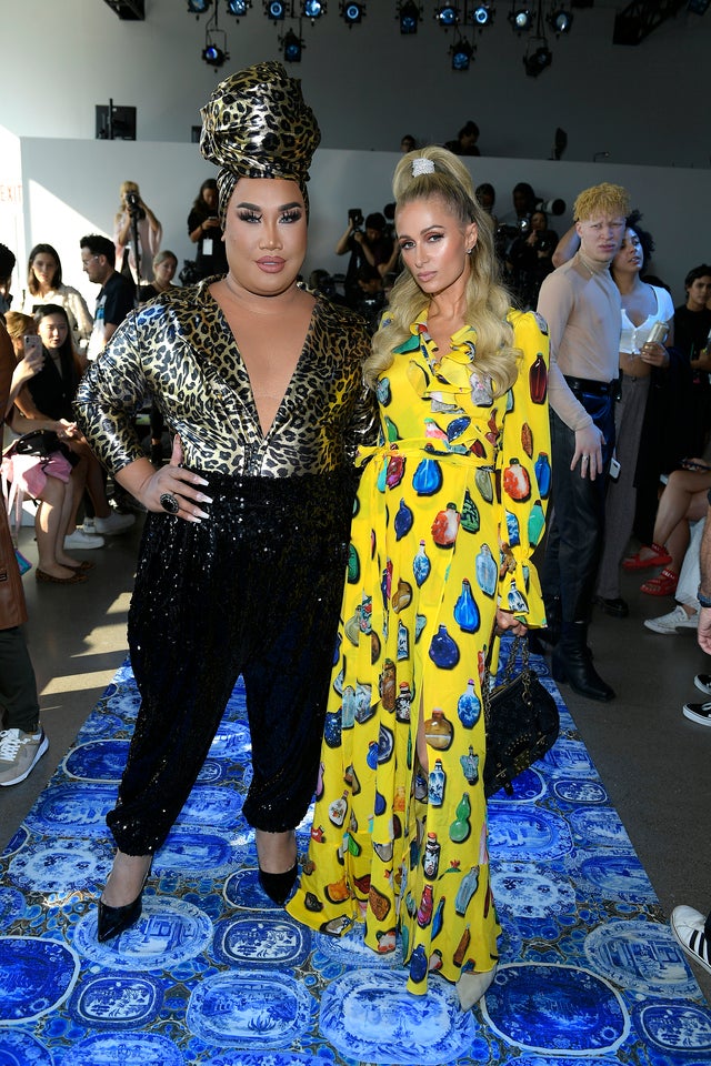 Patrick Starr and Paris Hilton at nyfw