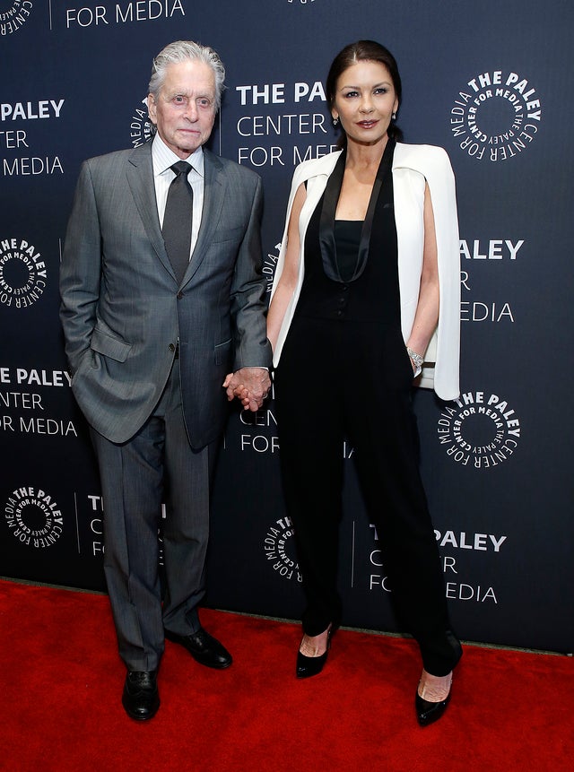 Michael Douglas and Catherine Zeta-Jones at paley center