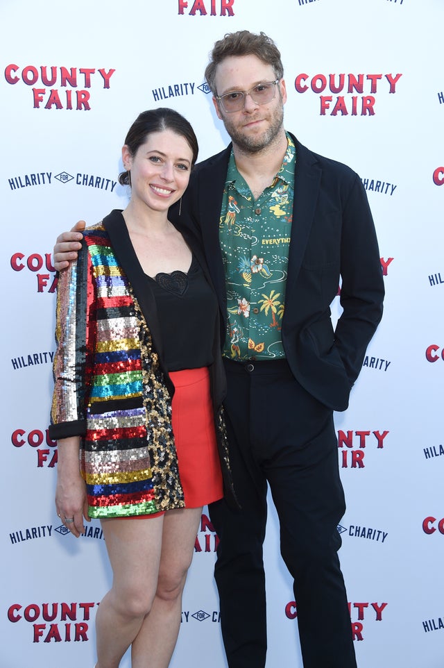 Lauren Miller Rogen and Seth Rogen at Hilarity For Charity's County Fair