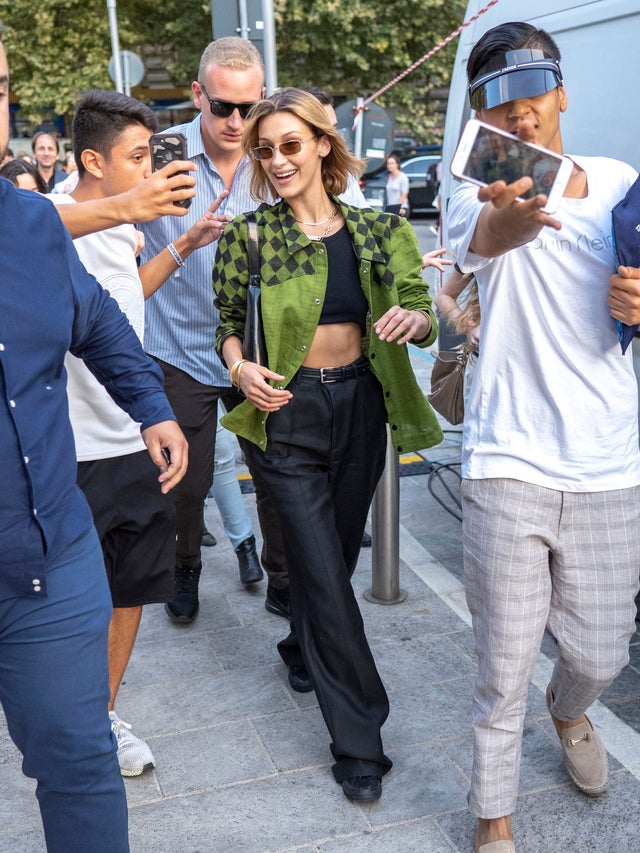 bella hadid in milan