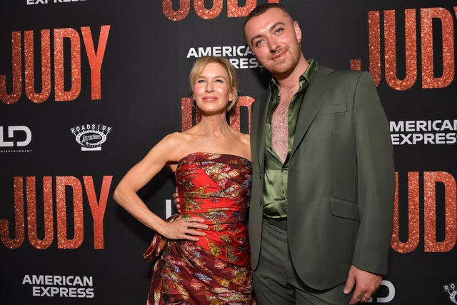 Renée Zellweger and Sam Smith at judy premiere