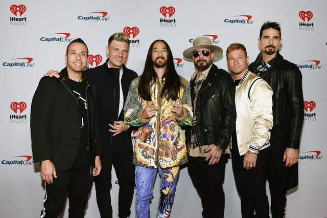 Backstreet Boys and Steve Aoki 2019 iHeartRadio
