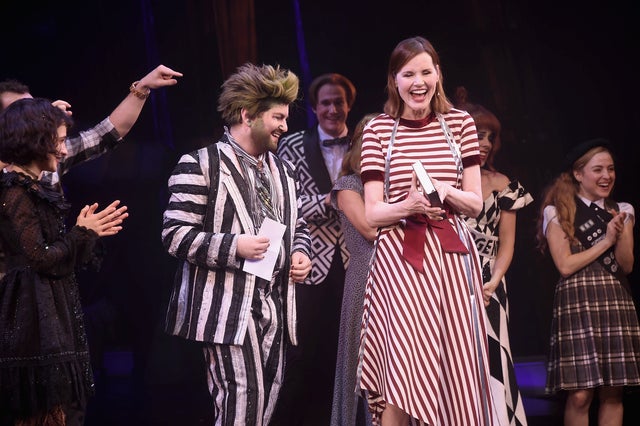 geena davis on broadway at beetlejuice