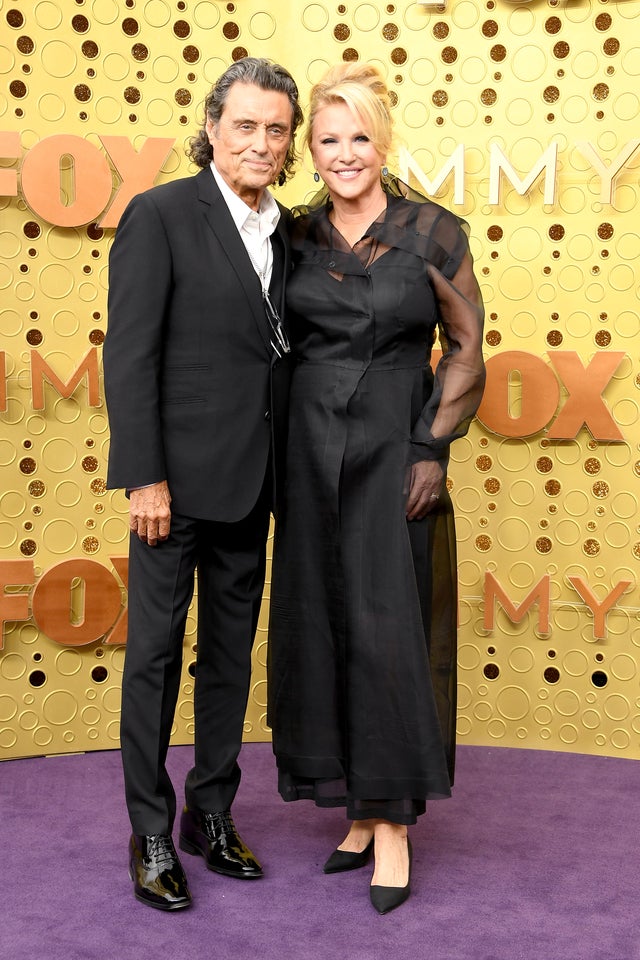 Ian McShane and Gwen Humble at 2019 emmys