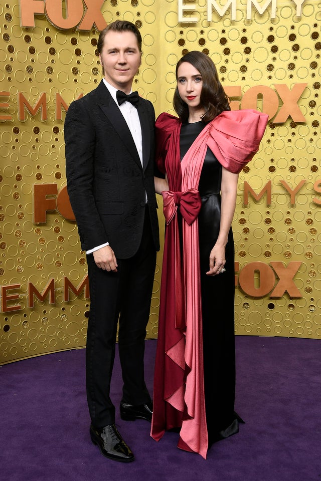 Paul Dano and Zoe Kazan at 2019 emmys