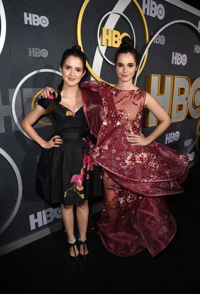 vanessa and laura marano at emmys afterparty