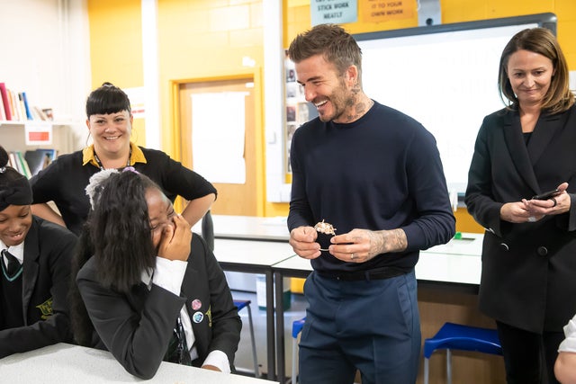 David Beckham at bfc launch in london