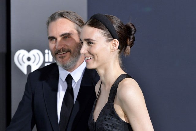 Joaquin Phoenix and Rooney Mara at joker premiere