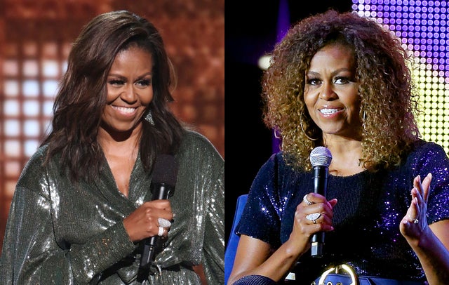 michelle obama hair split