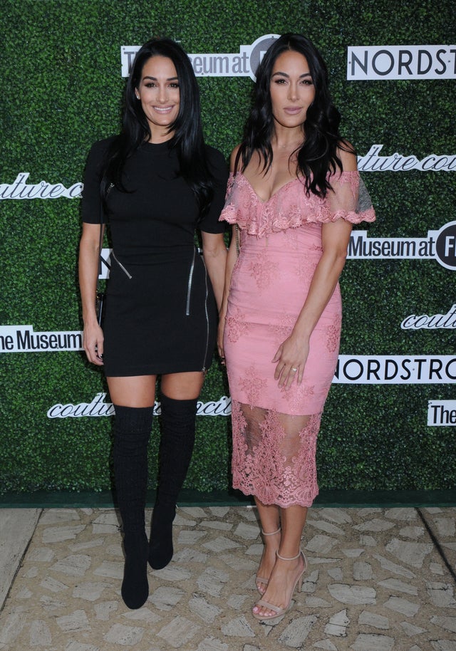 nikki and brie bella at nyfw