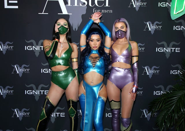 Nikita Dragun and guests at Dan Bilzerian's Halloween Party