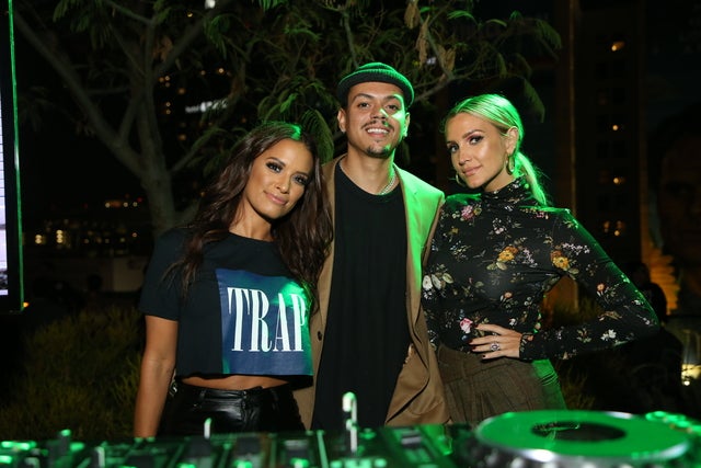 Rosci Diaz, Evan Ross and Ashlee Simpson Ross