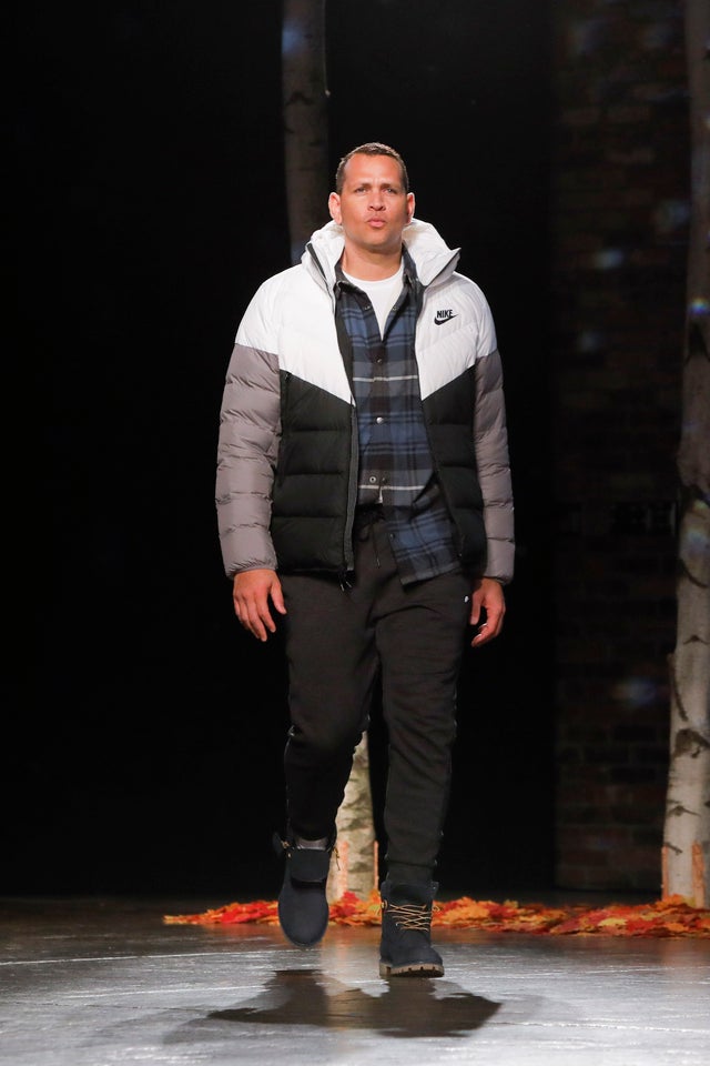 alex rodriguez on runway