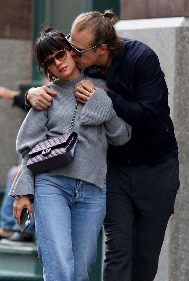 Lily Allen and David Harbour in NYC