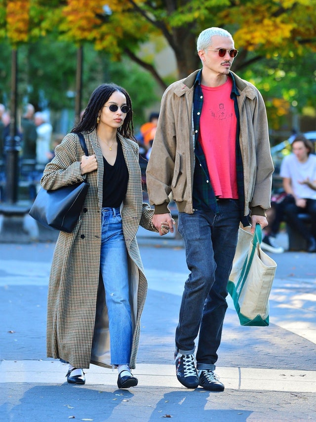 Zoe Kravitz and Karl Glusman in nyc