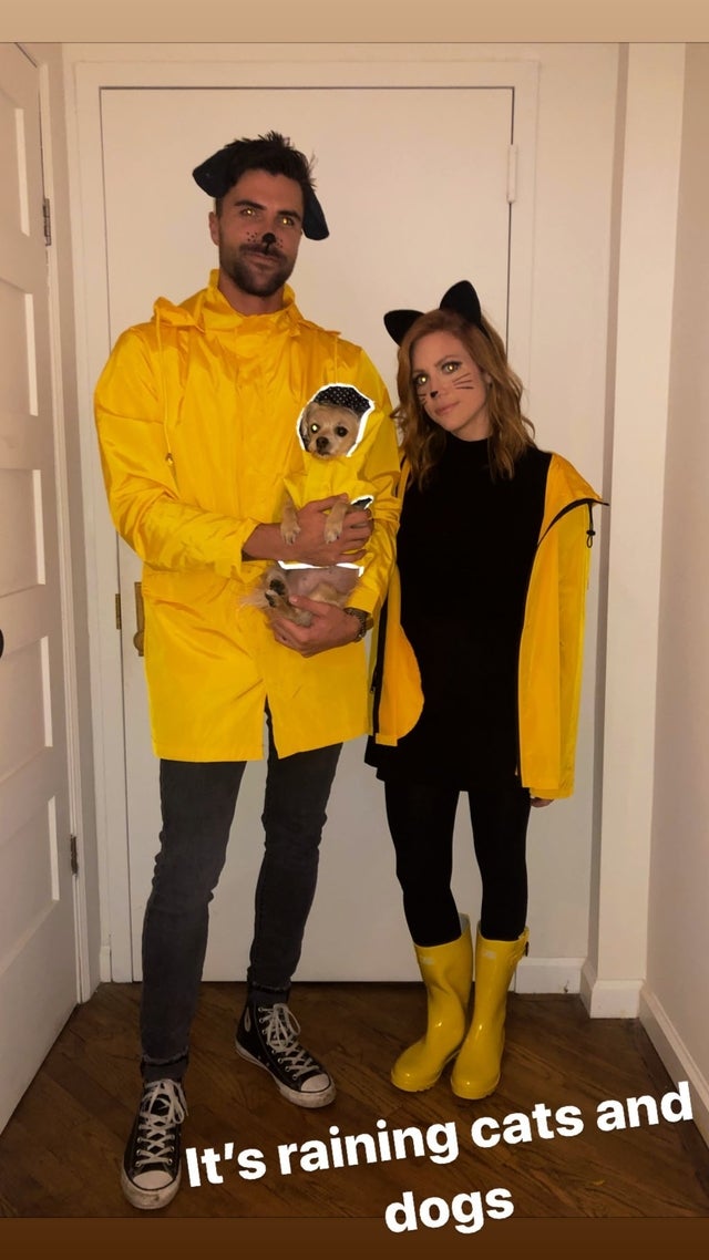 Brittany Snow and Tyler Stanaland halloween 2019