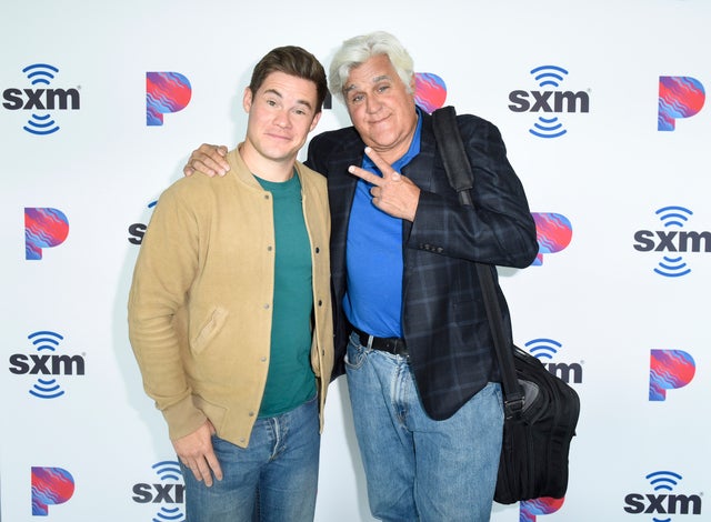 Adam DeVine and Jay Leno