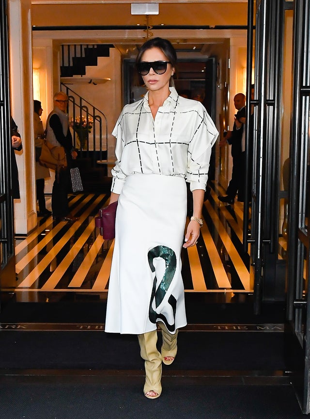 Victoria Beckham at nyc hotel on oct 18