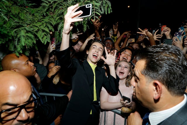 Timothée Chalamet at the king screening