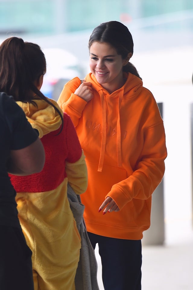 Selena Gomez at JFK Airport in Queens