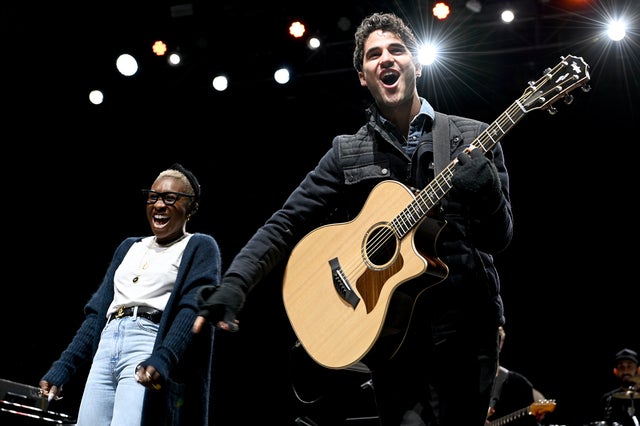 Cynthia Erivo and Darren Criss