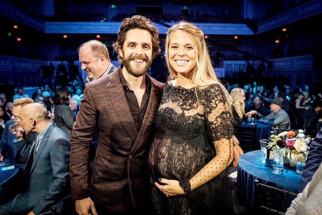 Thomas Rhett and Lauren Akins at 2019 cmt artist of the year 