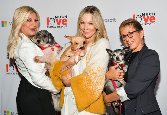 Tori Spelling, Jennie Garth, and Gabrielle Carteris at the Much Love Animal Rescue 3rd Annual Spoken Woof Benefit 