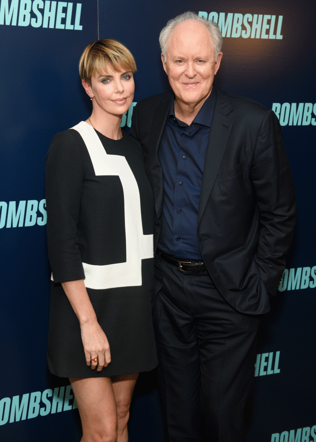 Charlize Theron and John Lithgow 