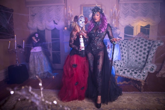 Adrienne Maloof & Vivica Fox halloween 2019