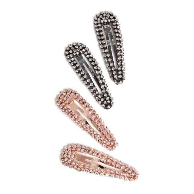 Rhinestone Snap Clip Duo Set